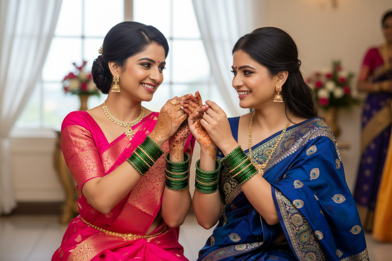 Rain Drop Glass Bangles – Make Every Occasion Special (Green) - PREMIUM QUALITY