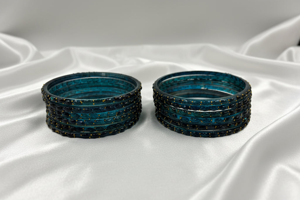 Rain Drop Glass Bangles – Make Every Occasion Special (Radium) - PREMIUM QUALITY