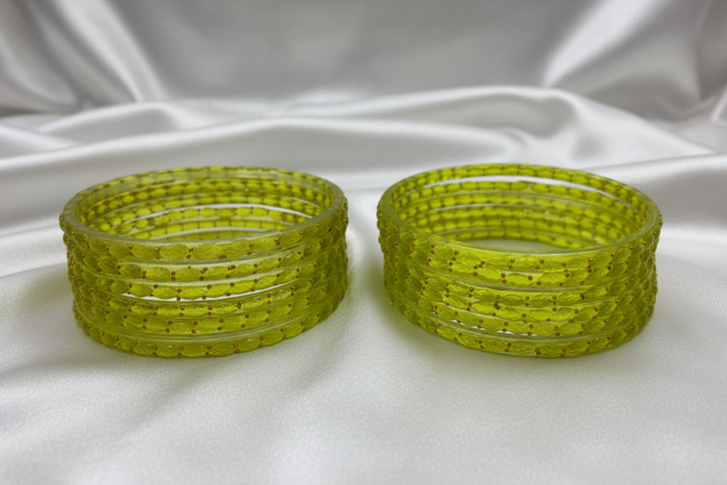 Rain Drop Glass Bangles – Make Every Occasion Special (Dhani) - PREMIUM QUALITY