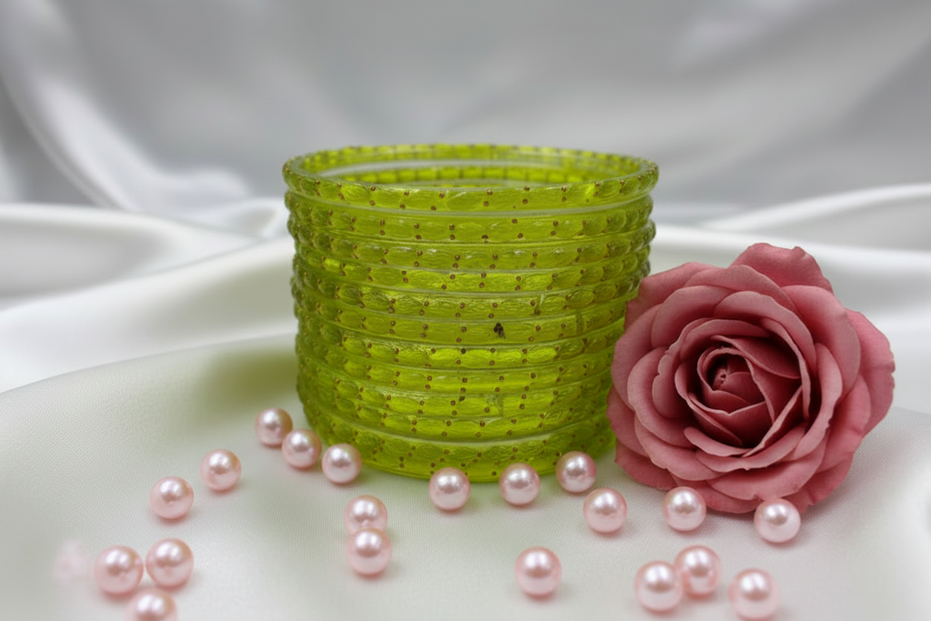 Rain Drop Glass Bangles – Make Every Occasion Special (Dhani) - PREMIUM QUALITY